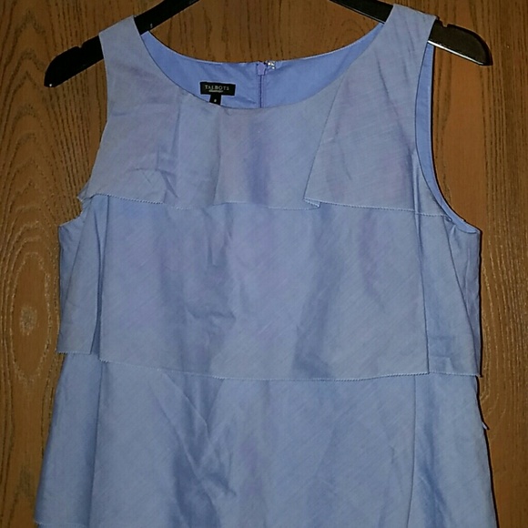 Talbots ruffle layer dress - Picture 2 of 5